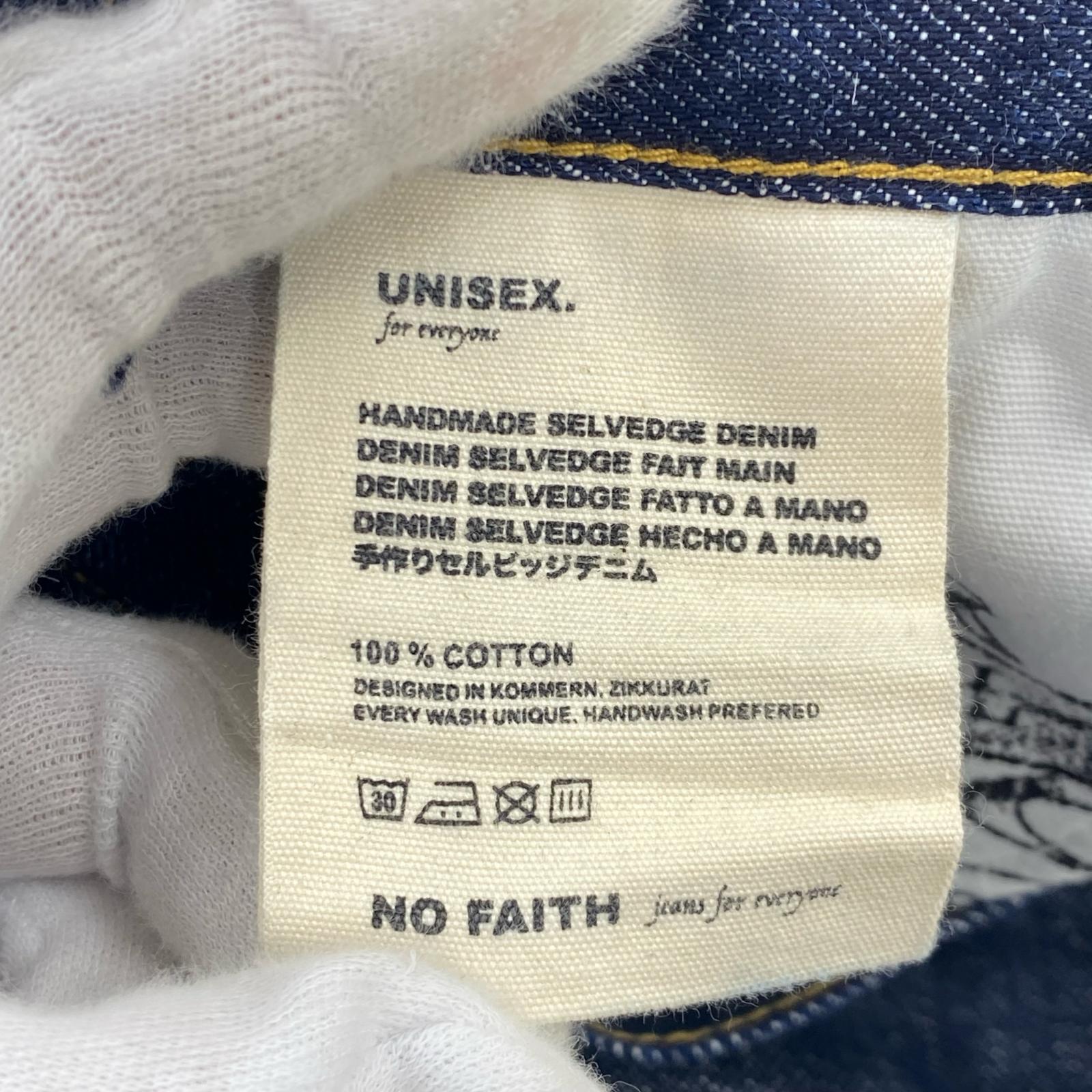 デニムパンツ NO FAITH STUDIO 紺 L ネイビー