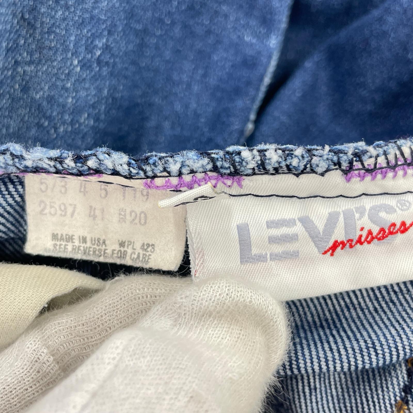 パンツ misses DENIM 80s デニム ネイビー