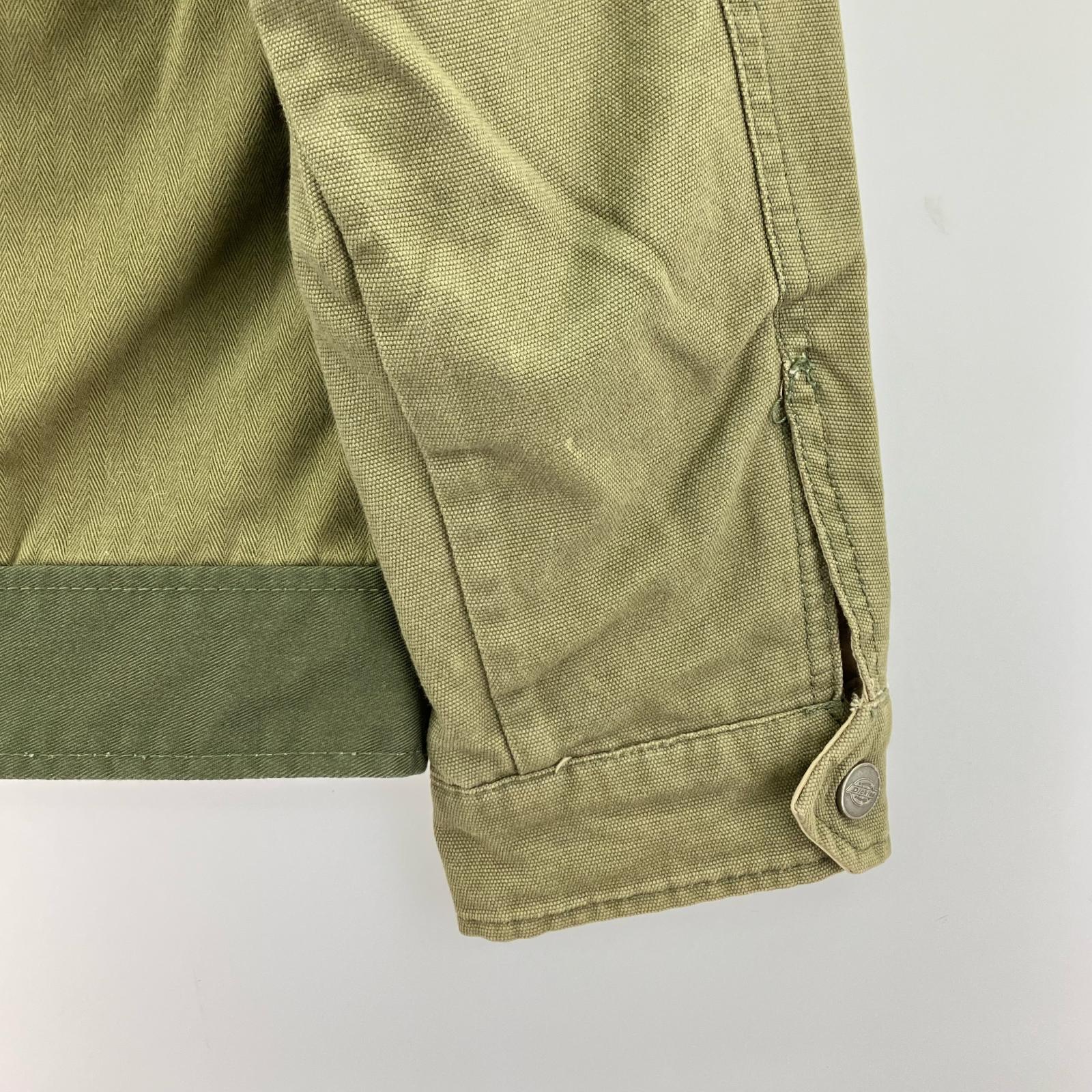 ジャケット Dickies リバーシブルワークジャケット グリーン M