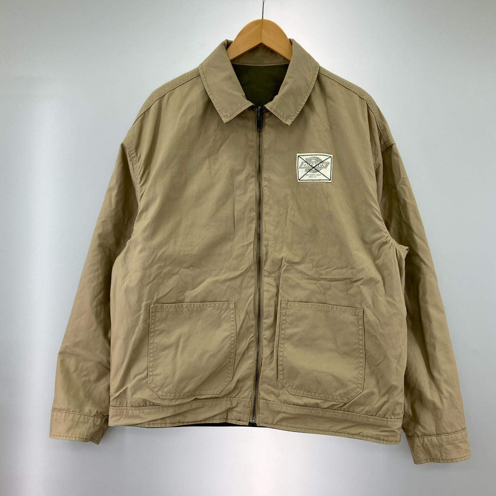 ジャケット Dickies リバーシブルワークジャケット グリーン M