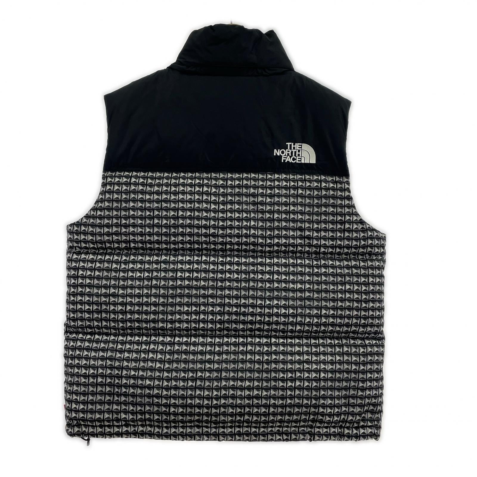 ダウンベスト ×Supreme Studded Nuptse Vest M ブラック