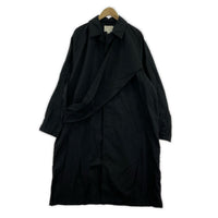 ジャケット ORIMI 25SS ATTACHED SOUTIEN COLLAR COAT ブラック
