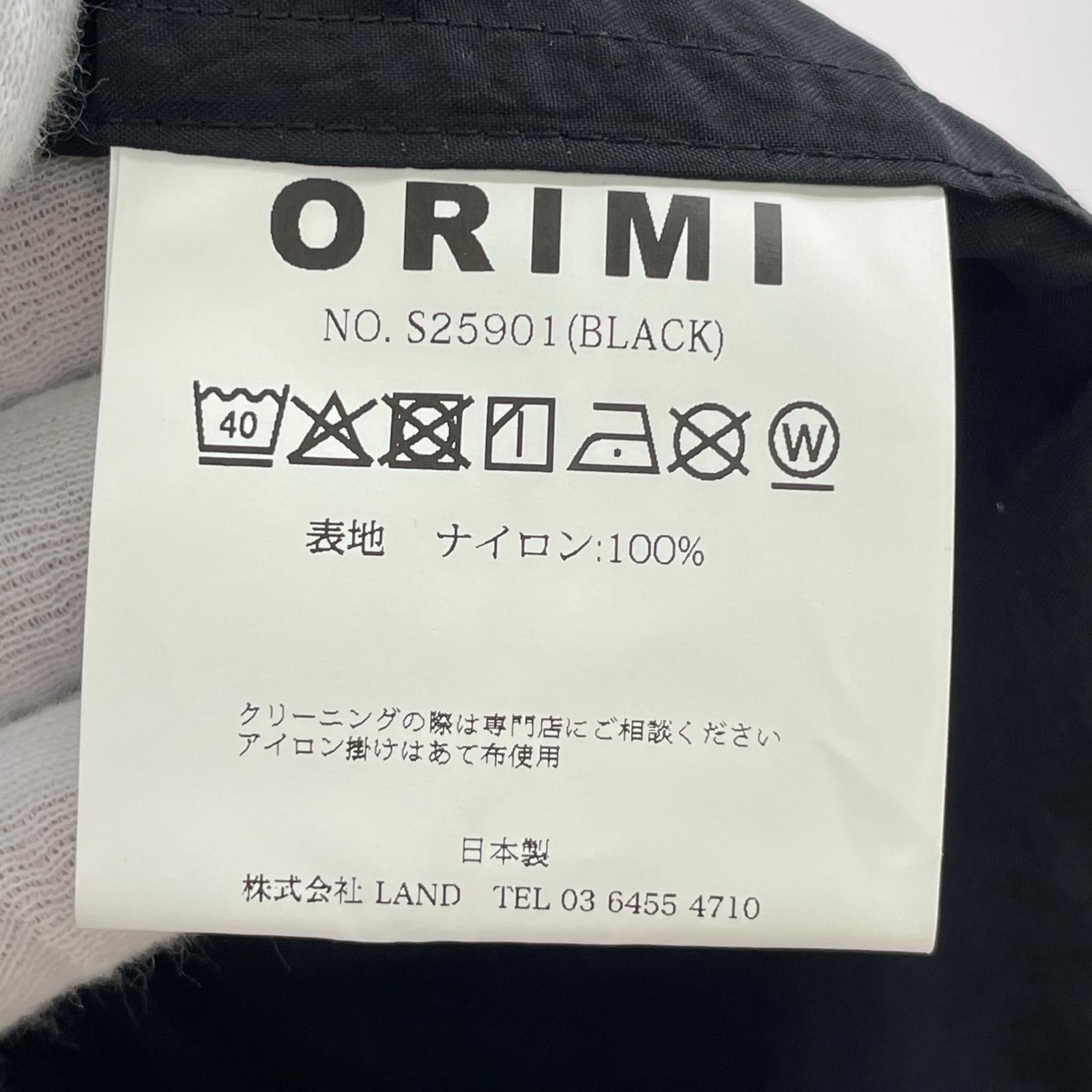 ジャケット ORIMI 25SS ATTACHED SOUTIEN COLLAR COAT ブラック