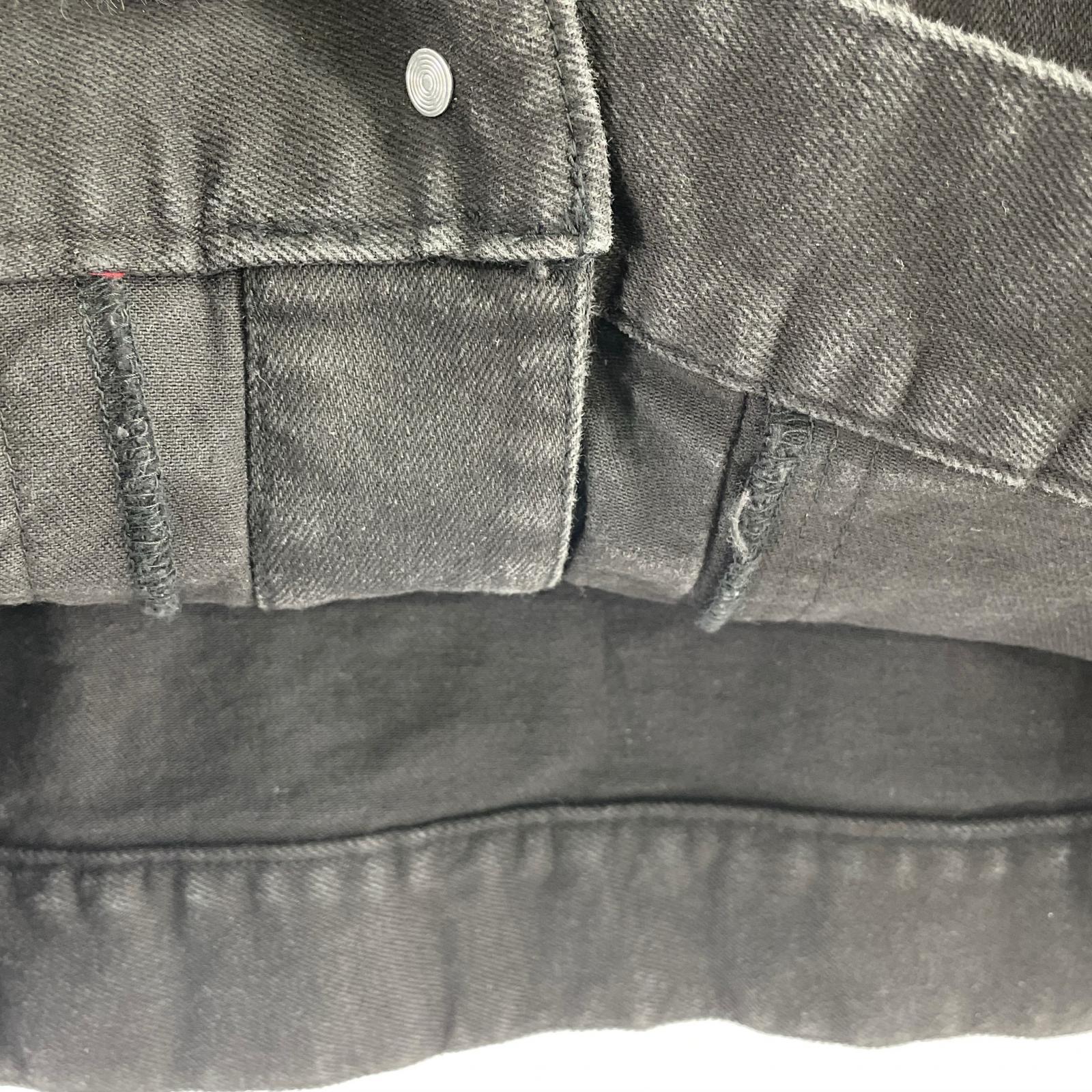 デニムジャケット ブラックデニム トラッカージャケット(XL) ブラック