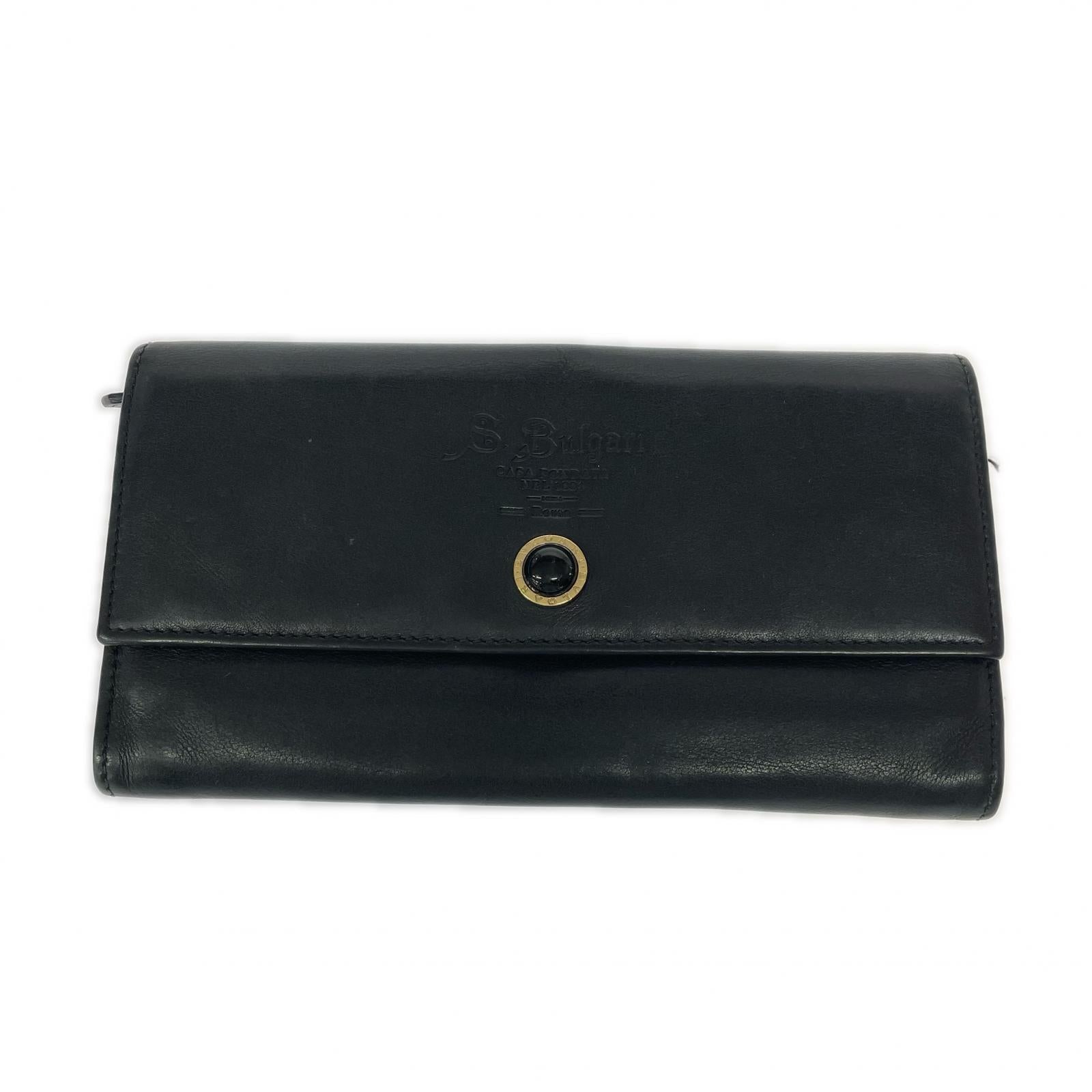 (E)BVLGARI フラップロングウォレット