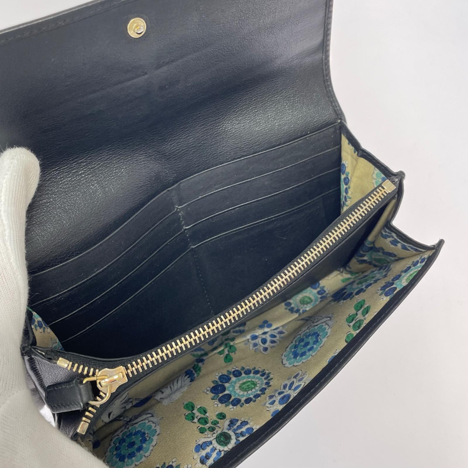 (E)BVLGARI フラップロングウォレット