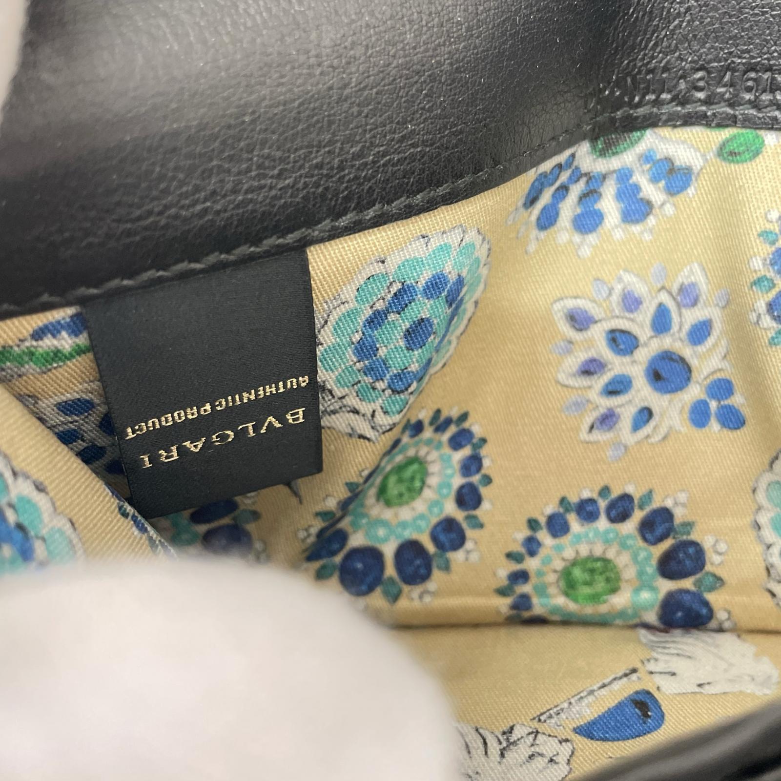 (E)BVLGARI フラップロングウォレット