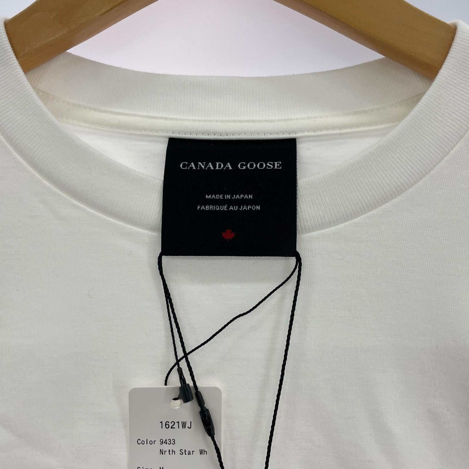 長袖Tシャツ CANADA GOOSE Willow Long Sleeve T-Shirt 1621WJ 白 (M) M ホワイト