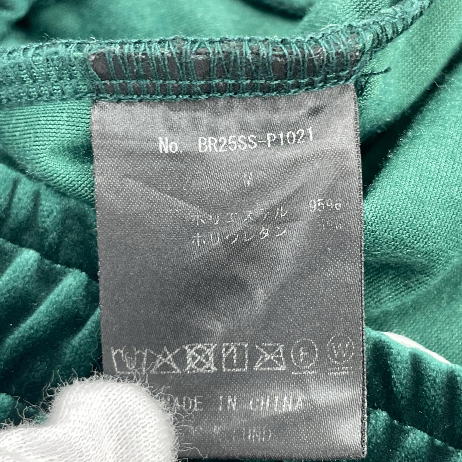 セットアップ Breath script logo piping velour jacket M グリーン