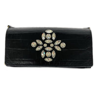 長財布 Accessoires De Mademoiselle ビジュー型押し ブラック