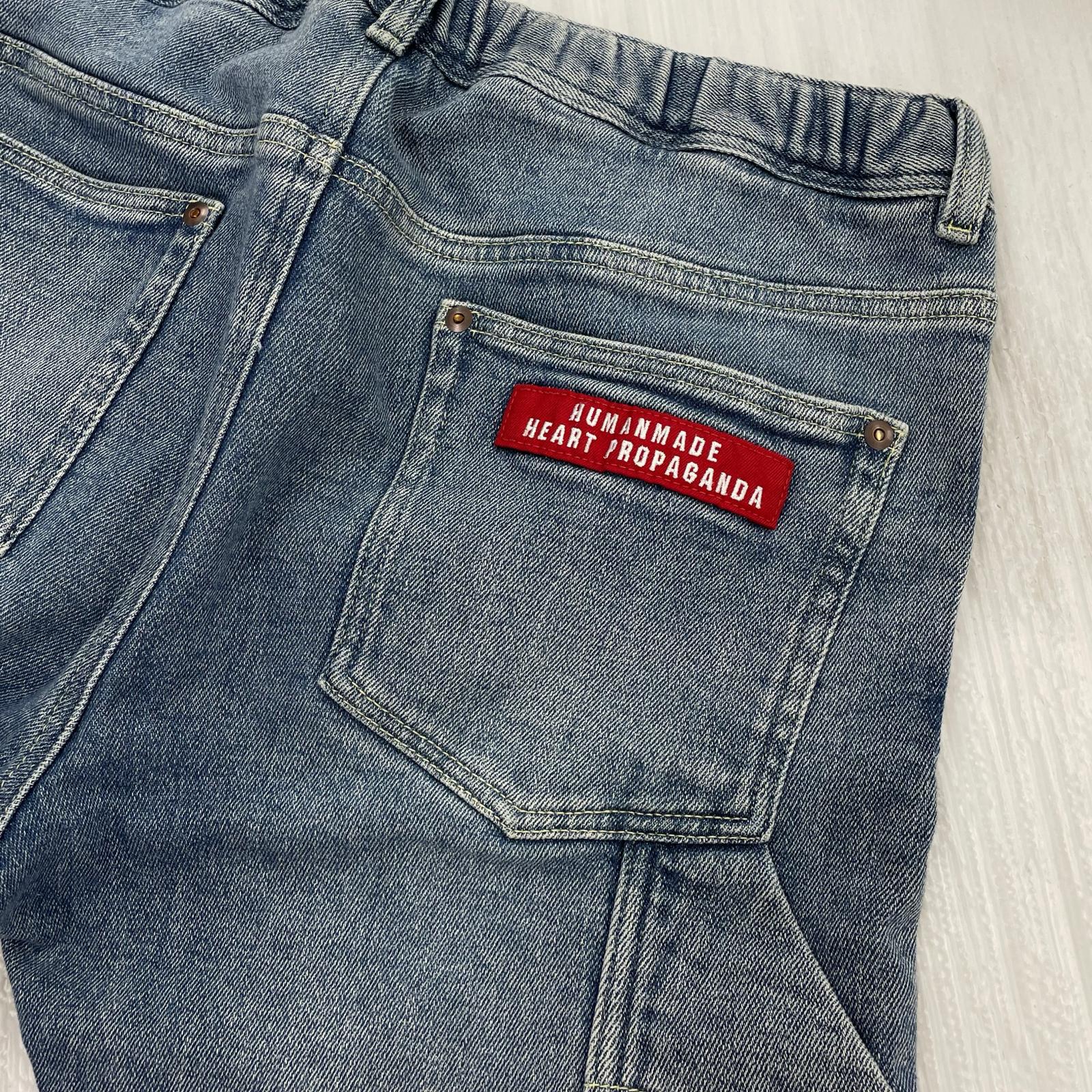 デニムパンツ HUMAN MADE ギャランティーチケット リラックス デニムパンツ L L ブルー