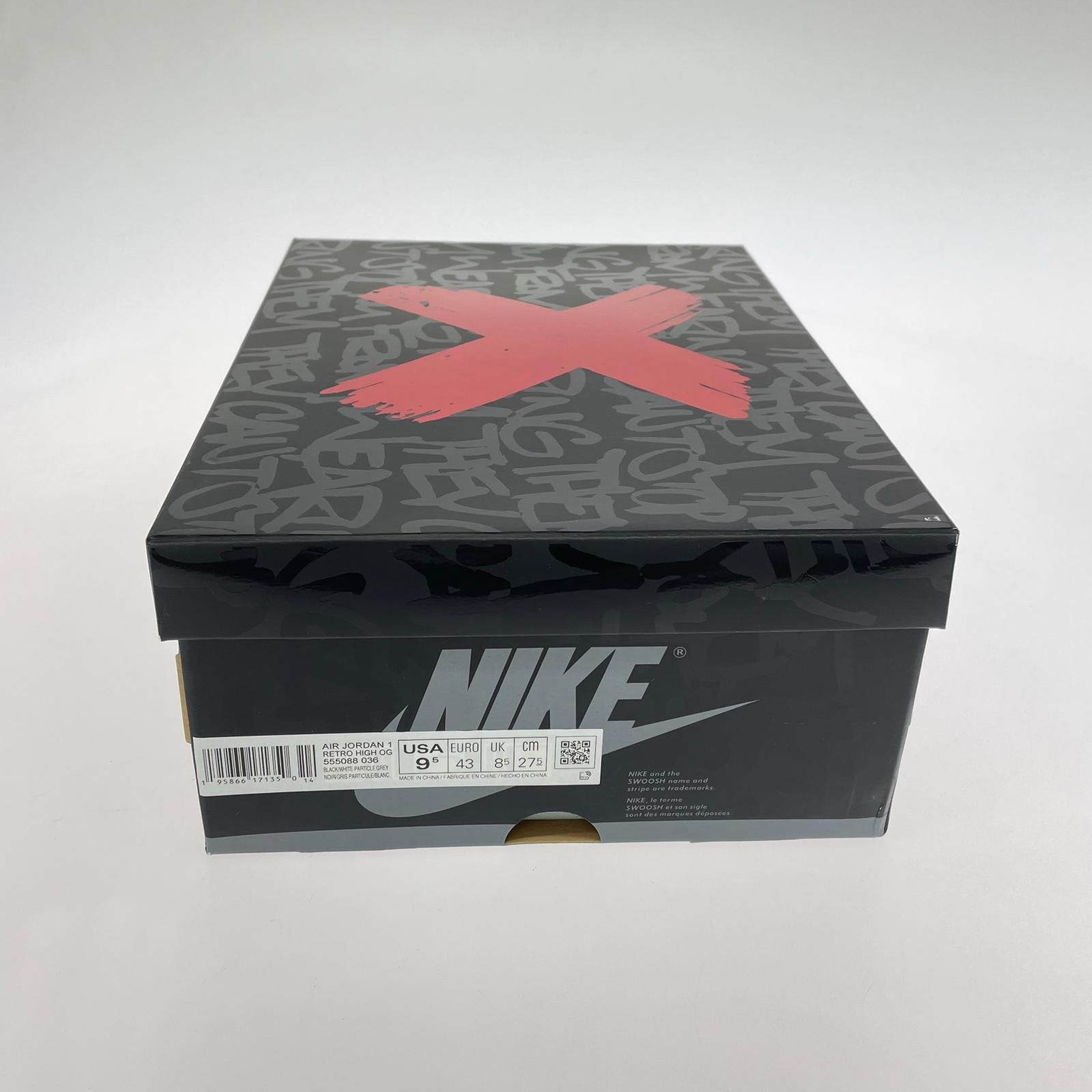 スニーカー AIR JORDAN 1 RETRO HI OG 27.5cm (US9 1/2 UK9 EU45) グレー