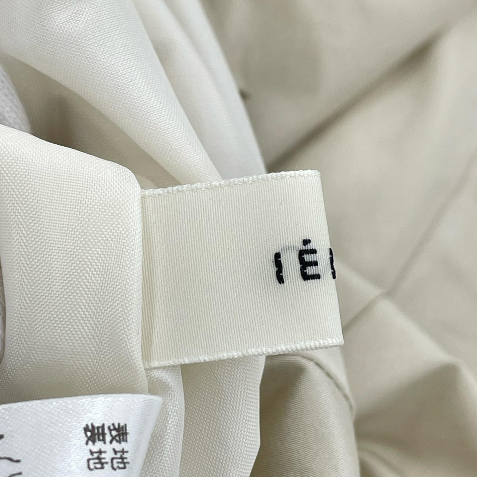 ロングスカート 24SS/タフタバルーンスカート/白 36 ベージュ