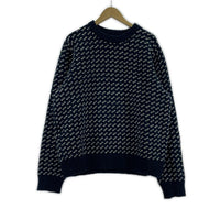 ニット birds eye knit ネイビー