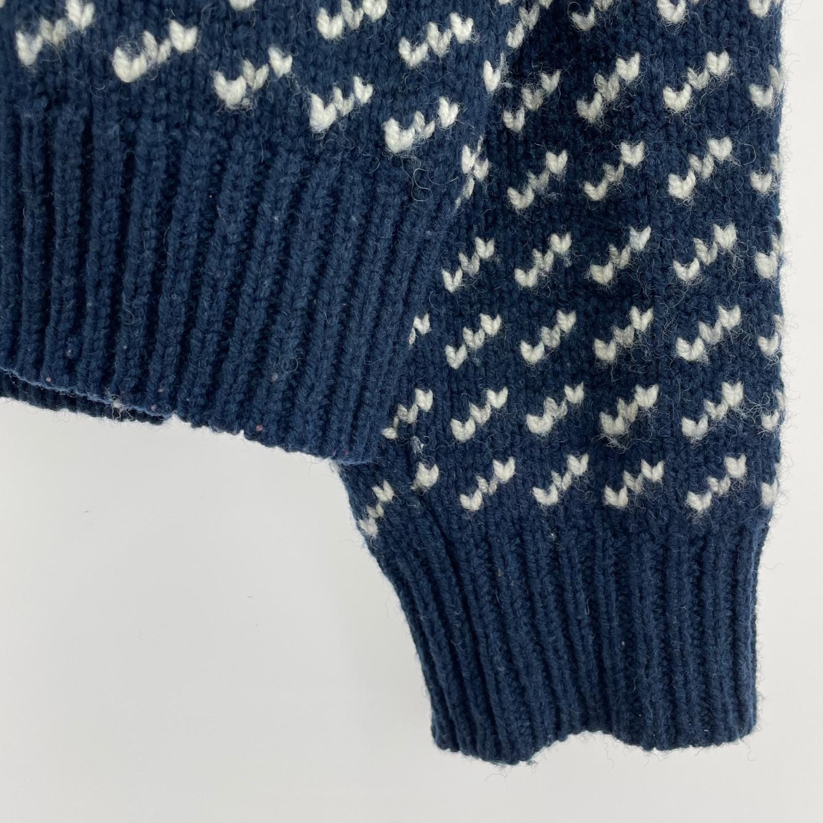 ニット birds eye knit ネイビー