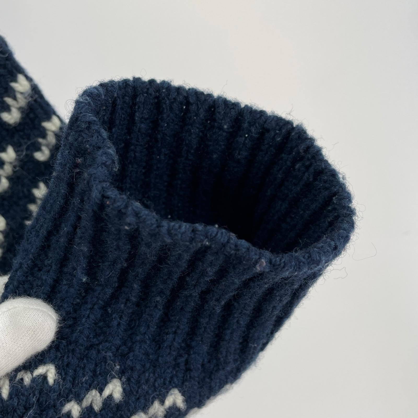 ニット birds eye knit ネイビー