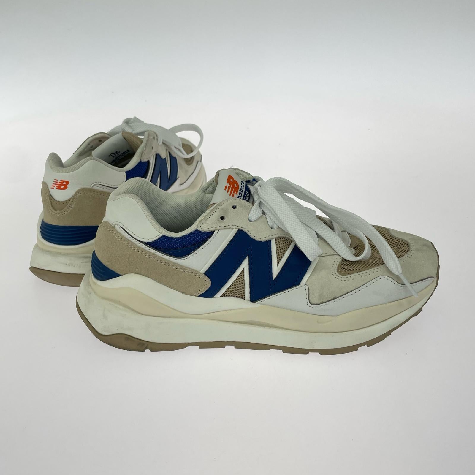 スニーカー M5740SNA (25.5cm) クリーム×ブルー 25.5cm (US7 1/2 UK7 EU41)