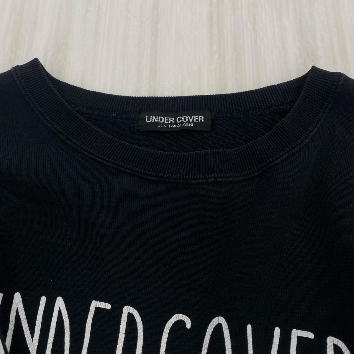 スウェット UNDERCOVER ロゴスウェット 黒 (L) L ブラック