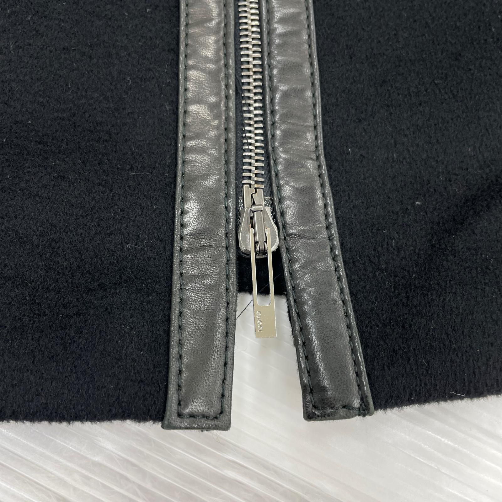 doubleface poncho カシミヤ混 38