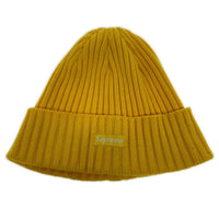 ニットキャップ Small Box logo Beanie 黄色