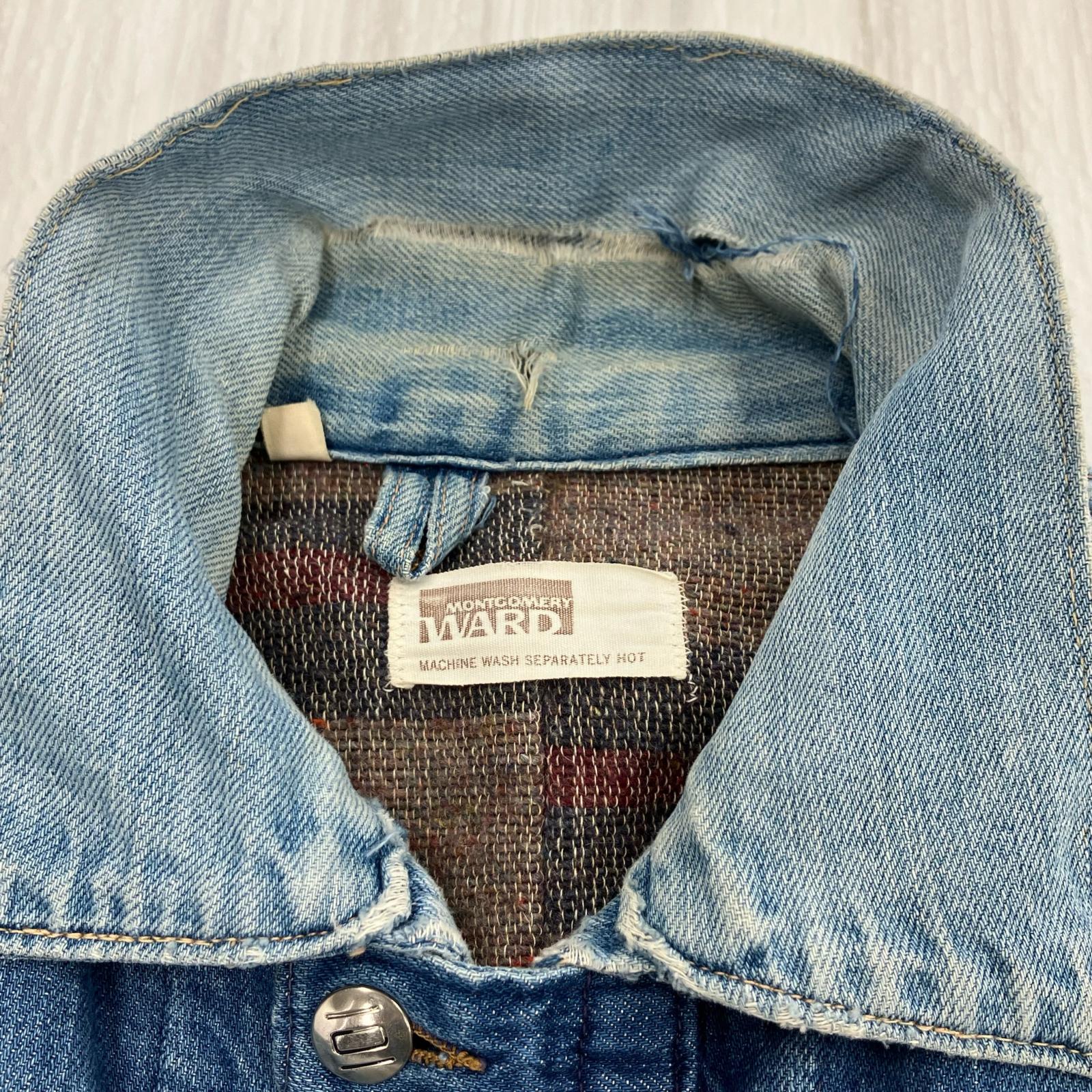 デニムジャケット Montgomery Ward ブランケット デニムジャケット (44) 44 ブルー
