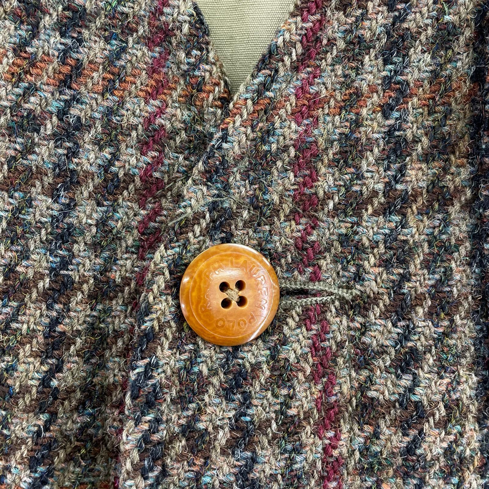 その他アウター POLO SPORTSMAN ツイード ハンティングベスト (L) L ブラウン
