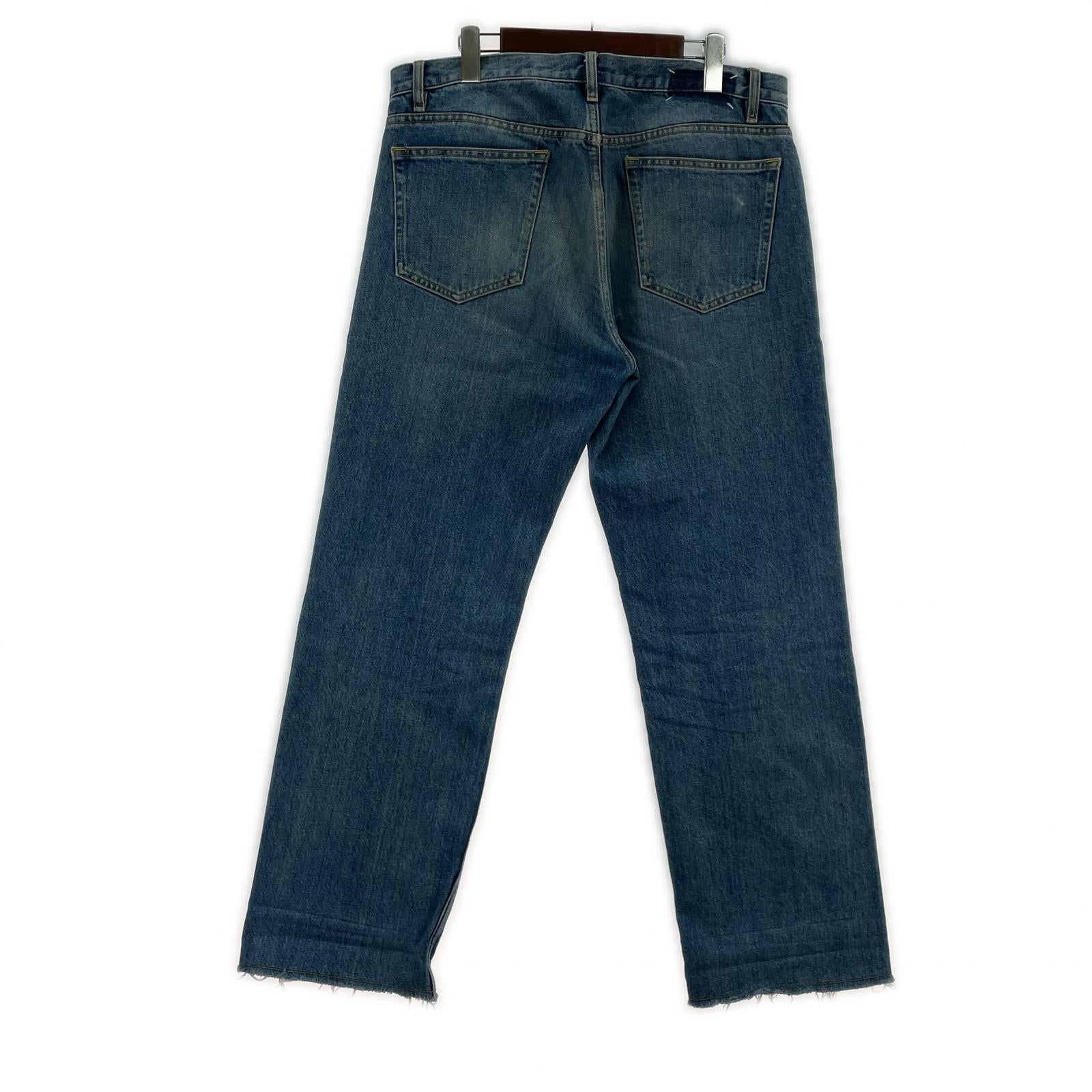 デニムパンツ 20AW カットオフデニムパンツ 32 ブルー