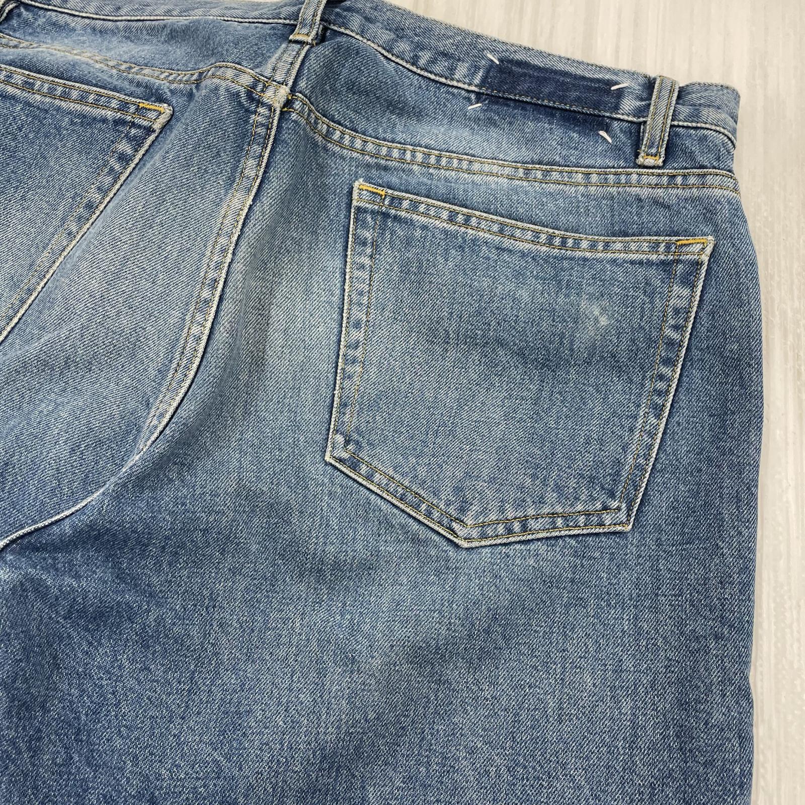 デニムパンツ 20AW カットオフデニムパンツ 32 ブルー