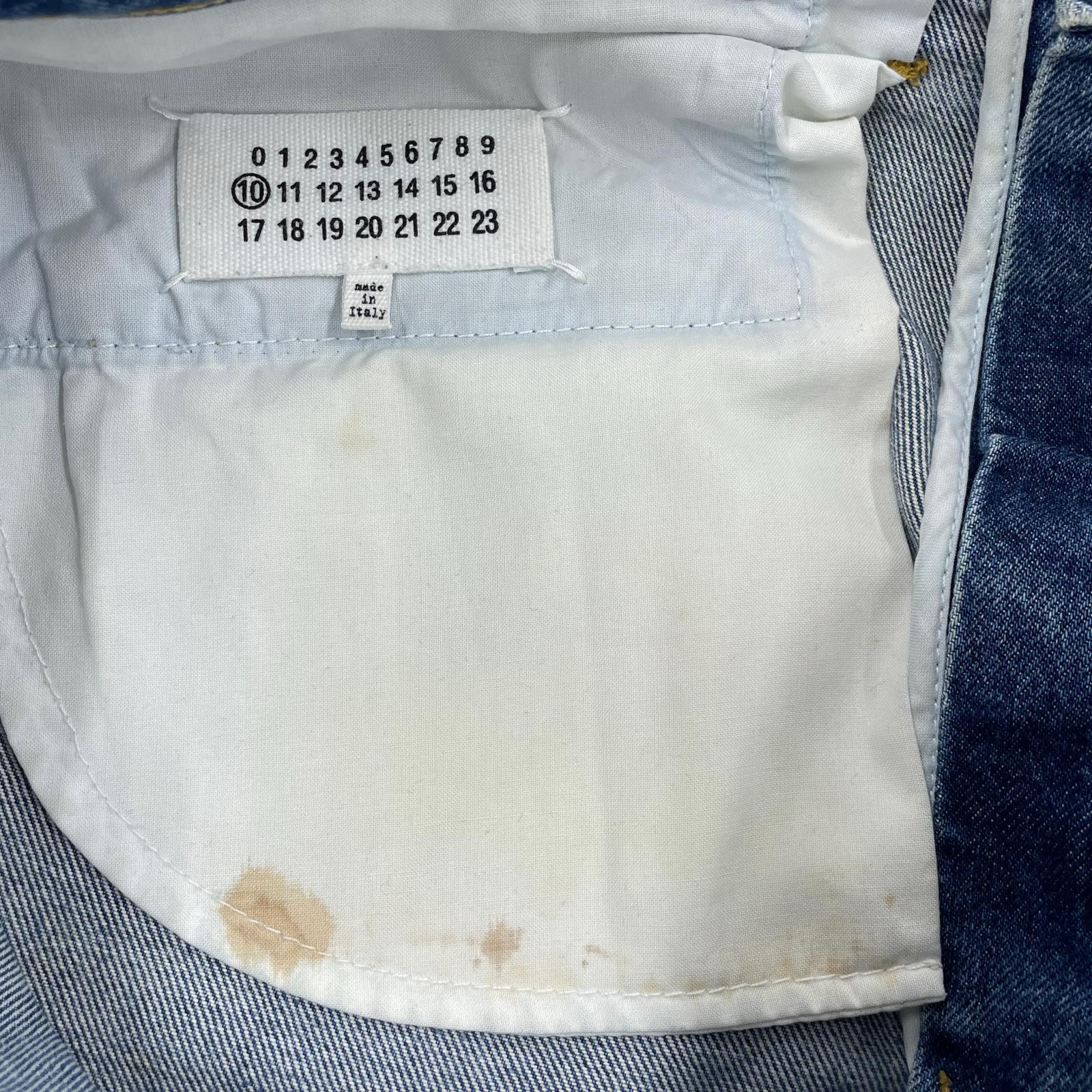 デニムパンツ 20AW カットオフデニムパンツ 32 ブルー