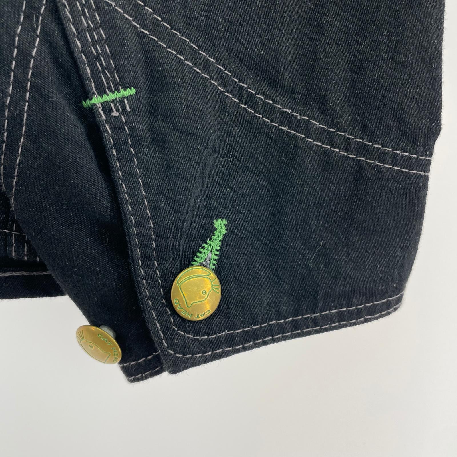 デニムジャケット TCB jeans Cat Head Jacket BKBK ブラック