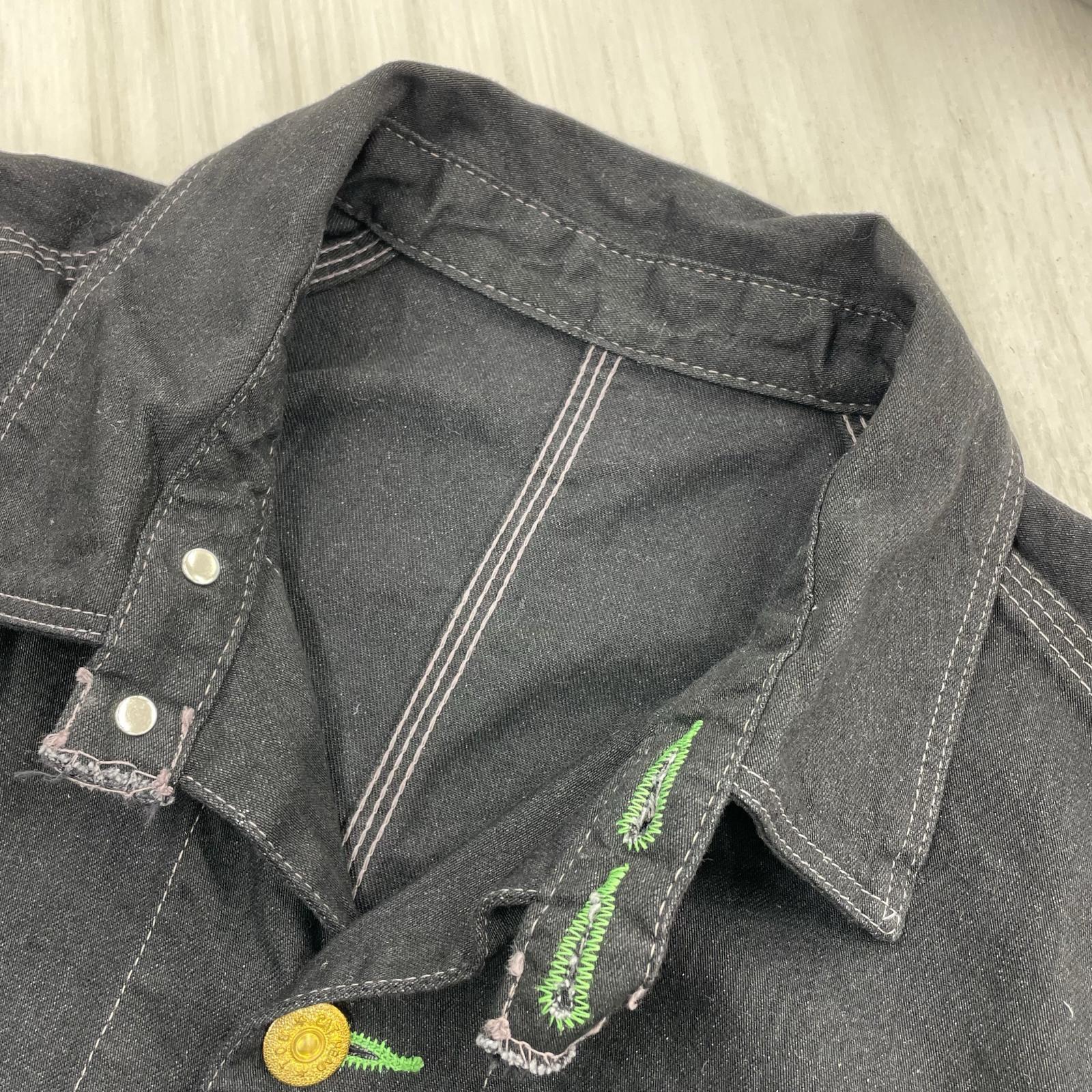 デニムジャケット TCB jeans Cat Head Jacket BKBK ブラック