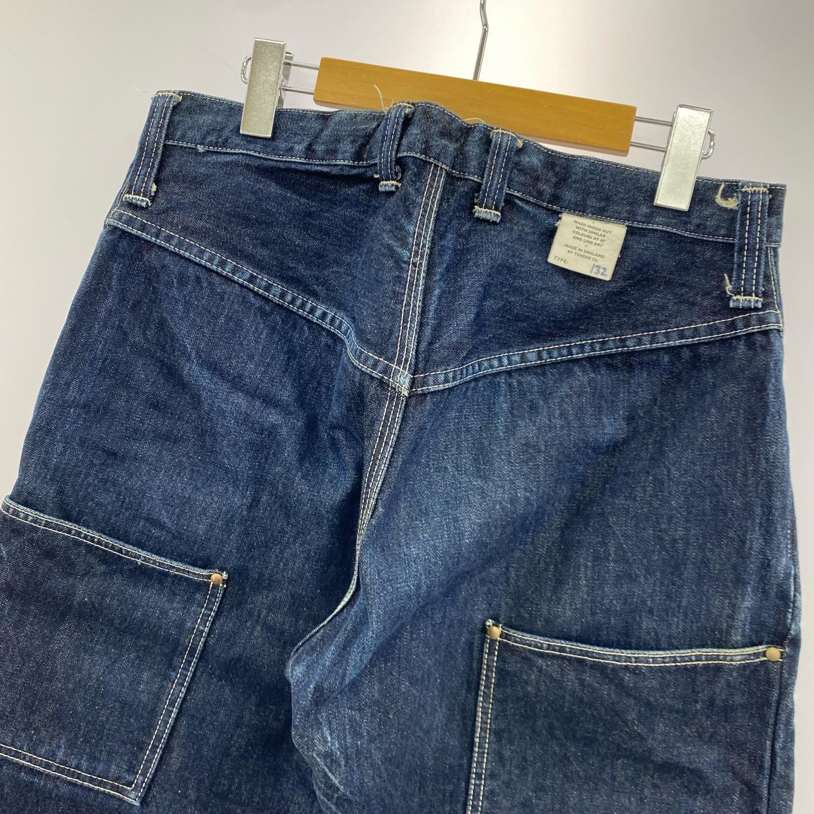 デニムパンツ tender 132 wide denim 3 ブルー