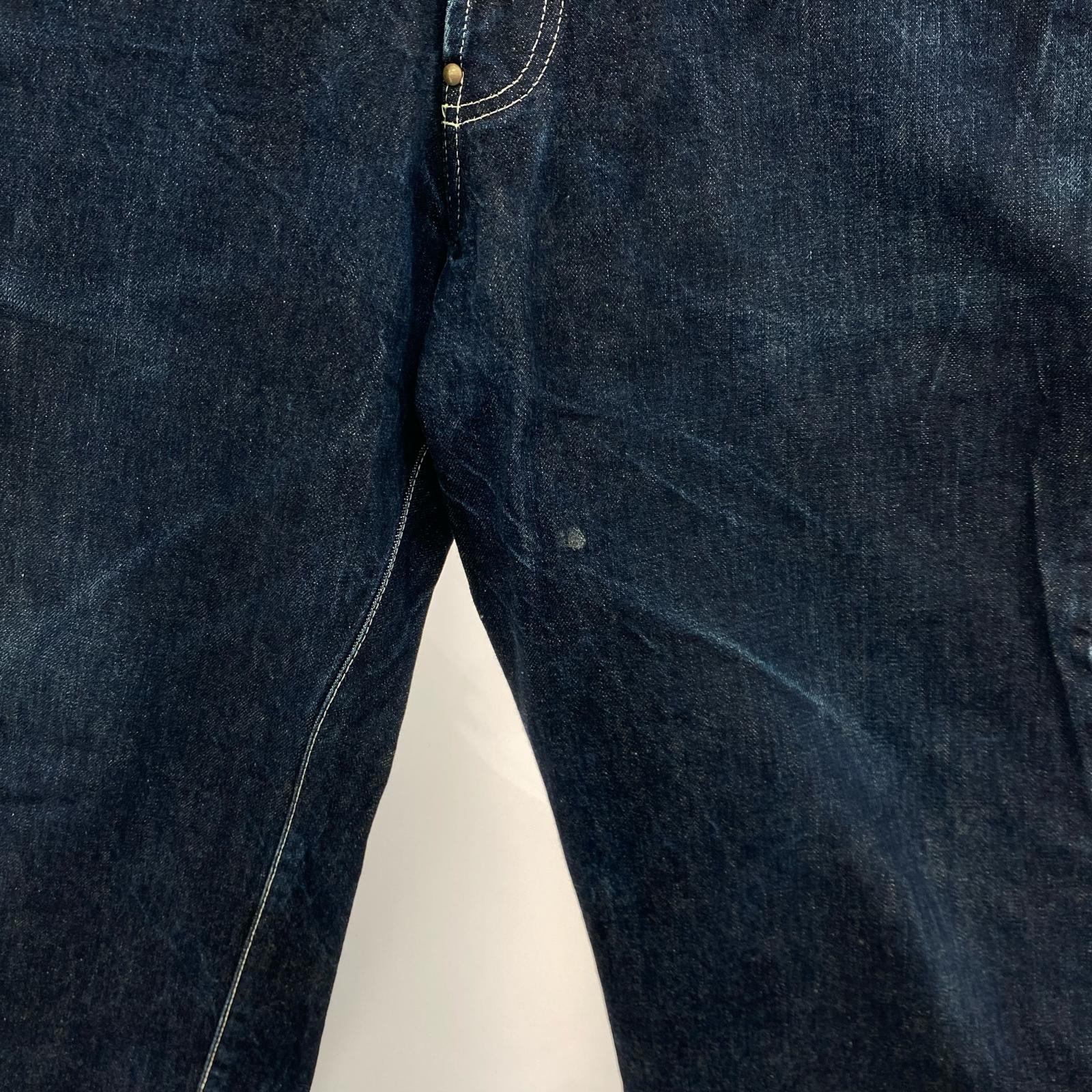 デニムパンツ tender 132 wide denim 3 ブルー