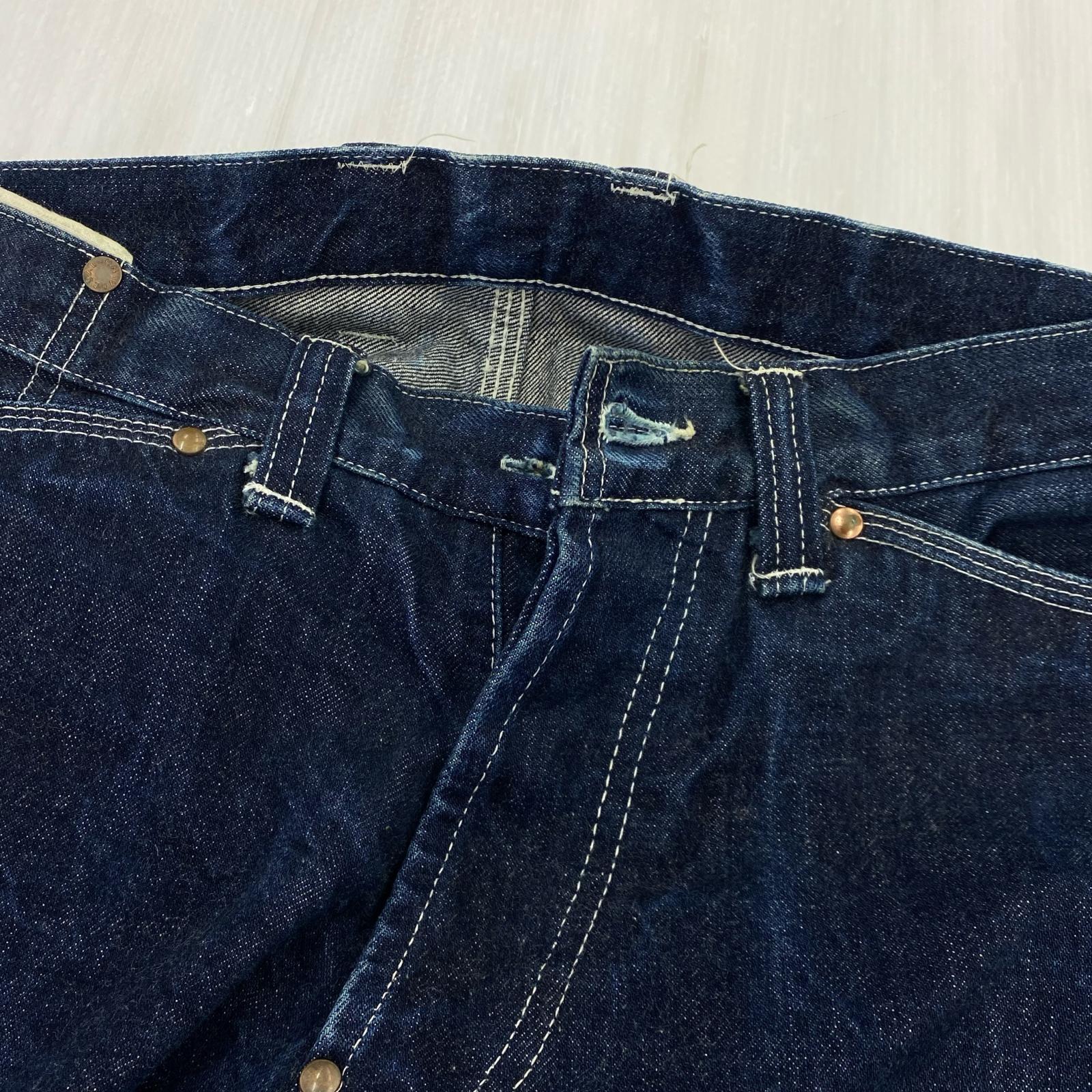 デニムパンツ tender 132 wide denim 3 ブルー