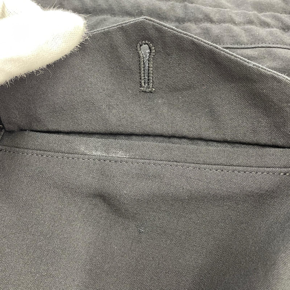 パンツ COMME des GARCONS HOMME PLUS サイドPUレザー ウール イージースラックス M ブラック M ブラック