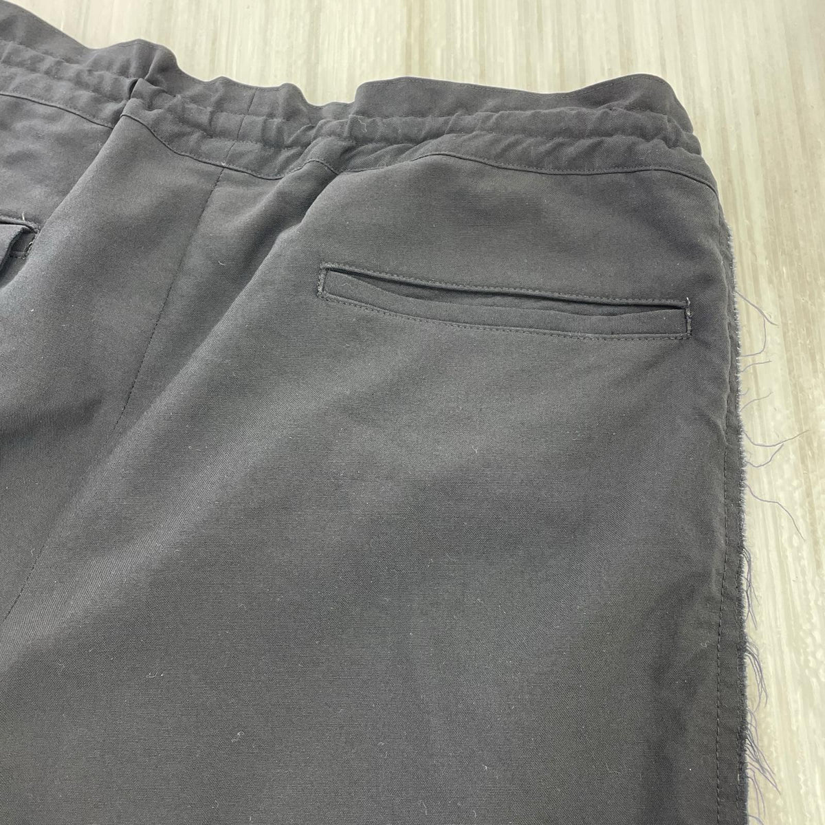 パンツ COMME des GARCONS HOMME PLUS サイドPUレザー ウール イージースラックス M ブラック M ブラック