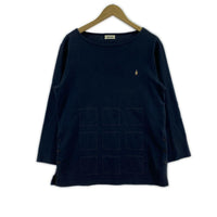 長袖Tシャツ UNDERCOVER FUCK刺繍 ボートネックカットソー 2 ネイビー 2 ネイビー