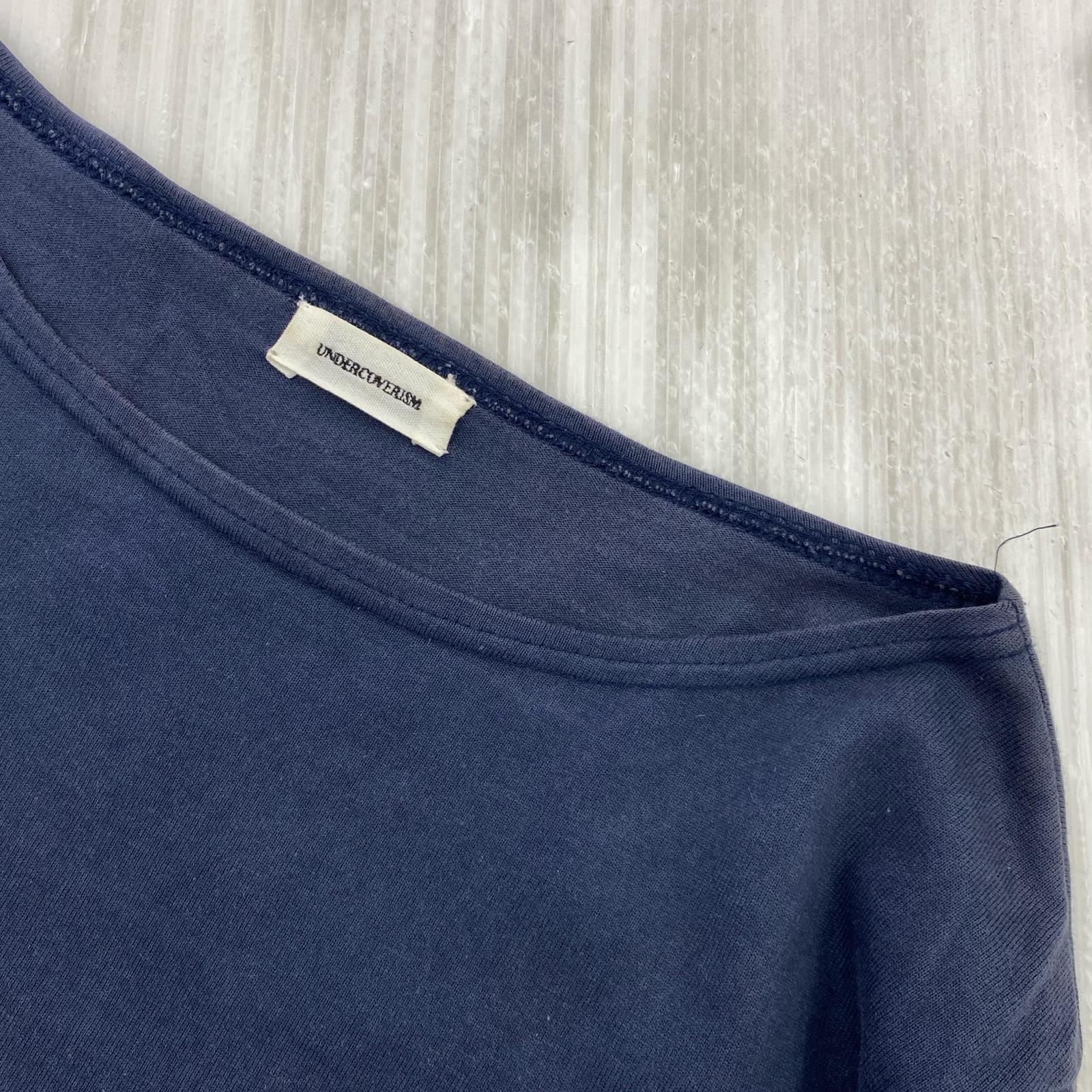 長袖Tシャツ UNDERCOVER FUCK刺繍 ボートネックカットソー 2 ネイビー 2 ネイビー