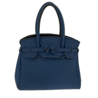 トートバッグ save my bag イタリア製、ネイビー ネイビー