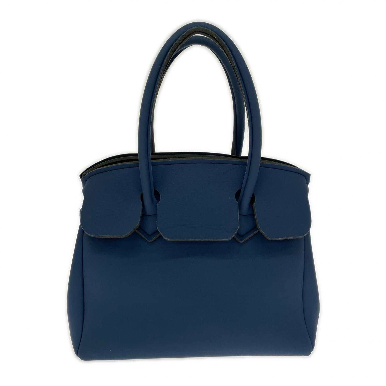 トートバッグ save my bag イタリア製、ネイビー ネイビー