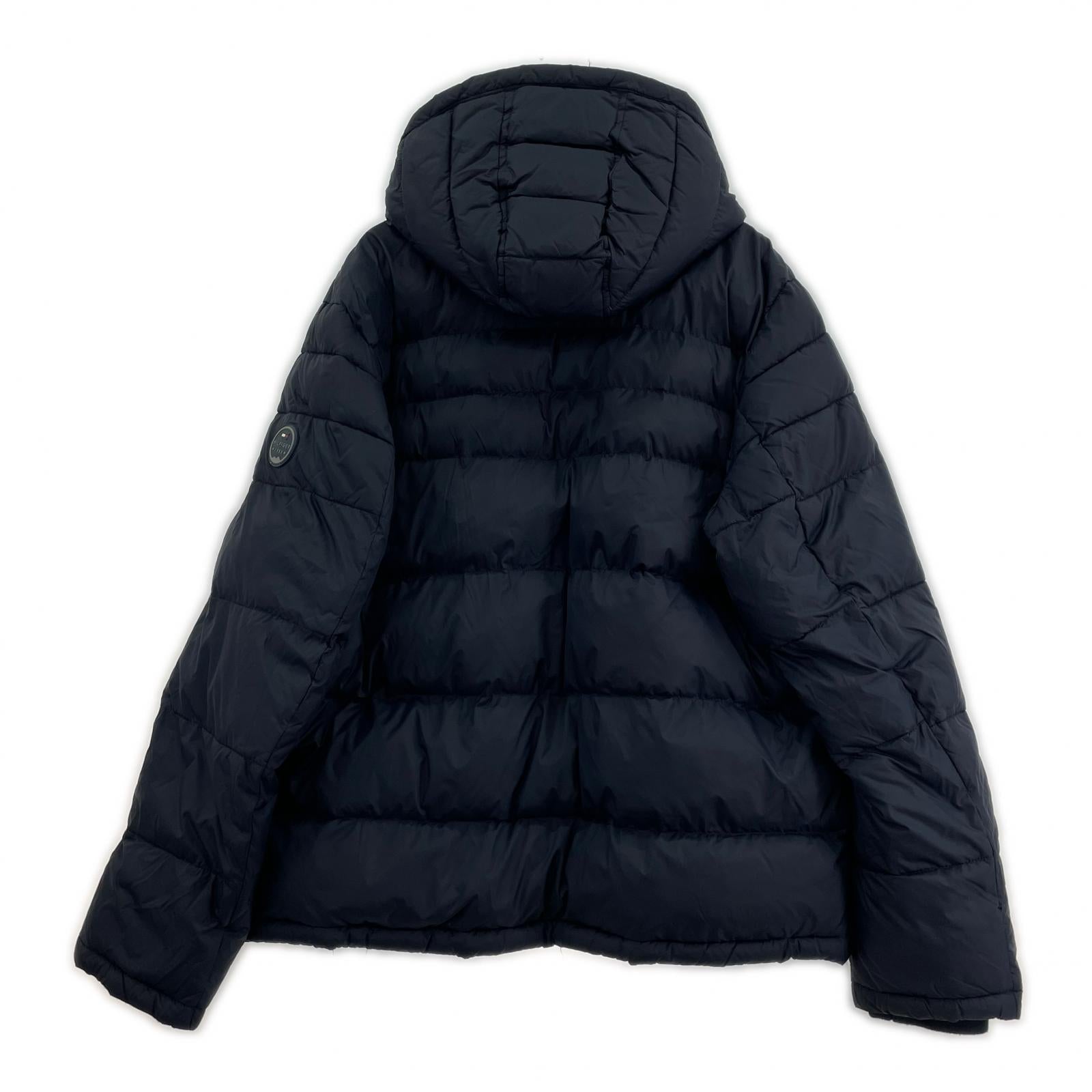 ジャケット 中綿 フーデッド 紺 XL