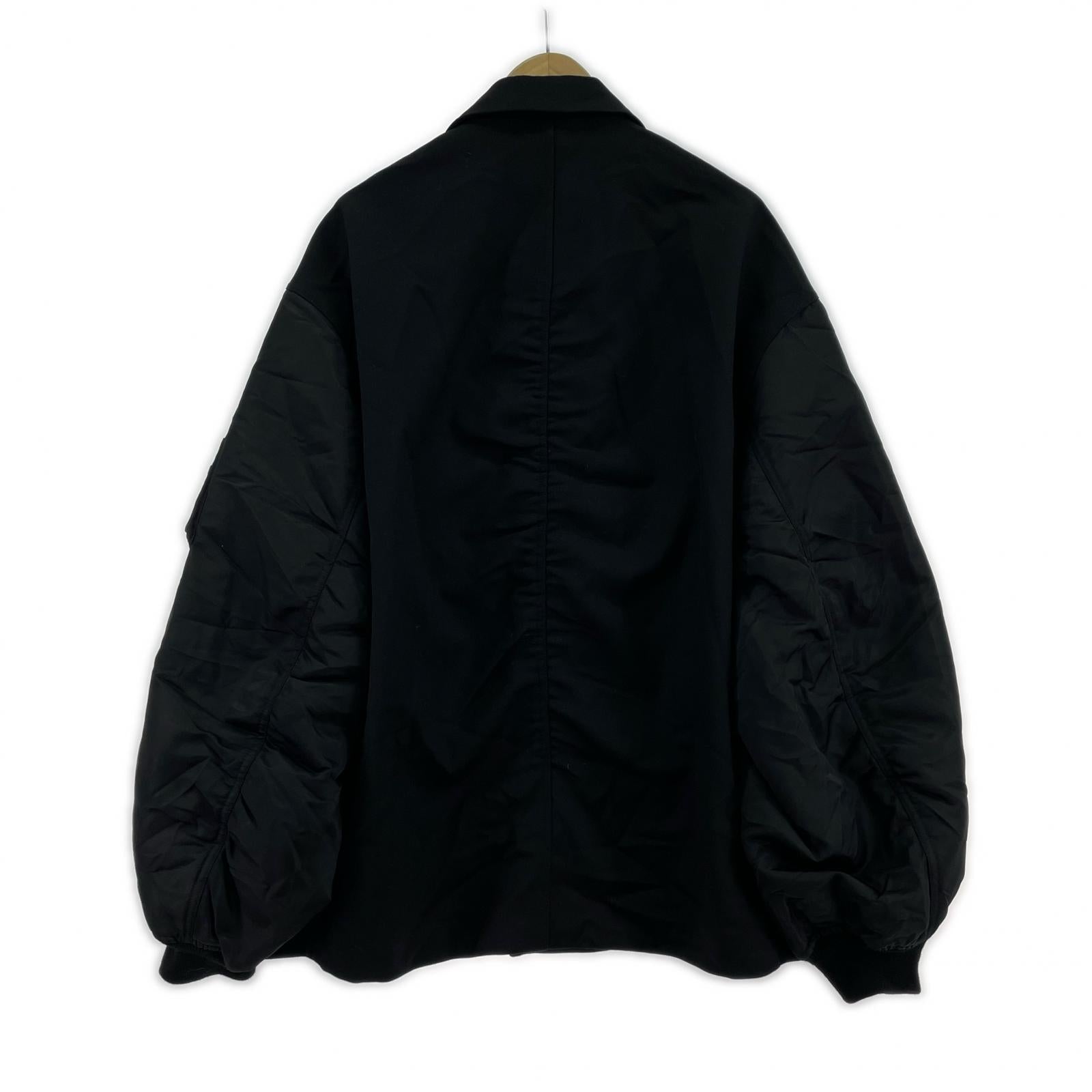 ジャケット ジップ 再構築 ブラック