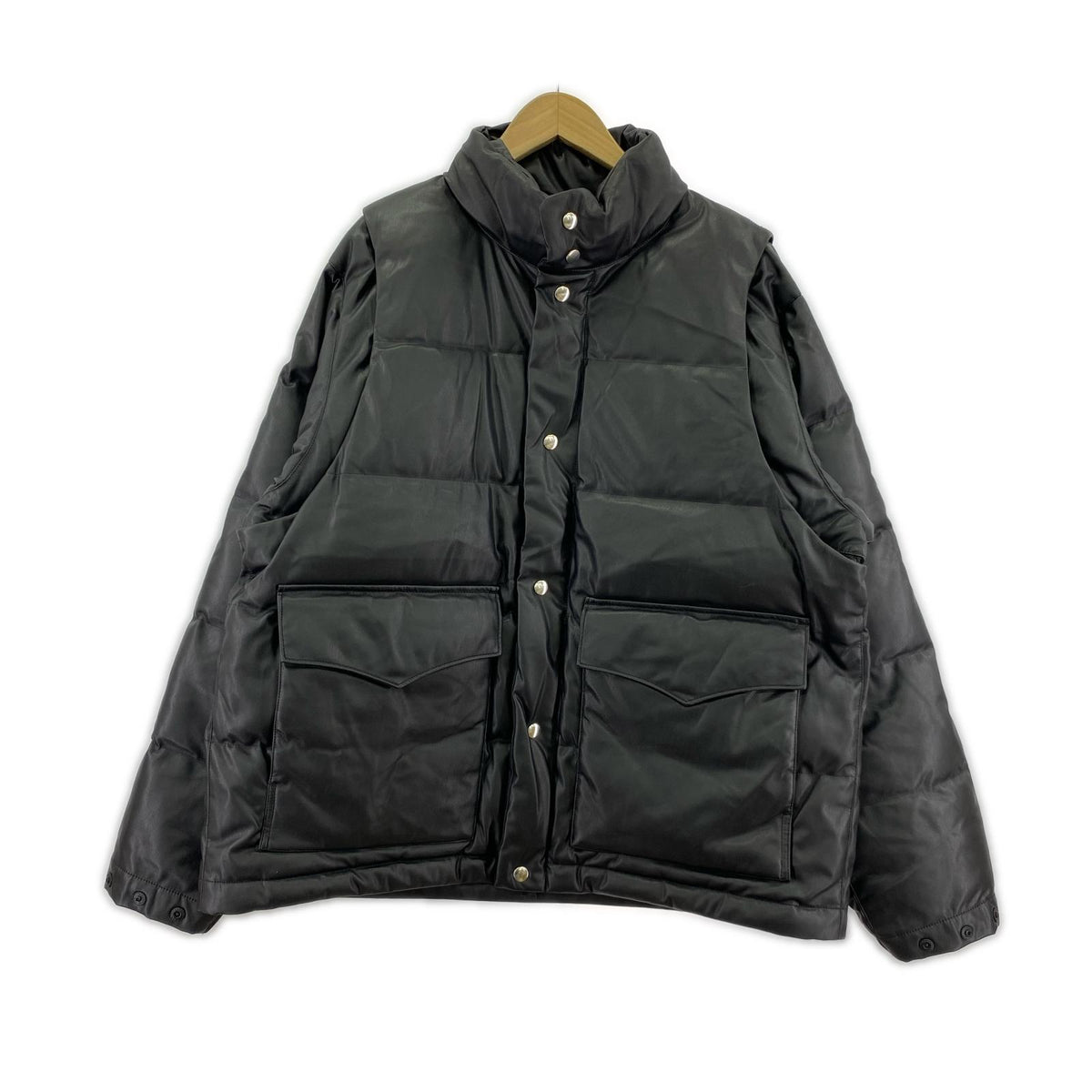 ダウンジャケット TECH 2WAY SYNTHETIC SKIN DOWN JACKET M ブラック