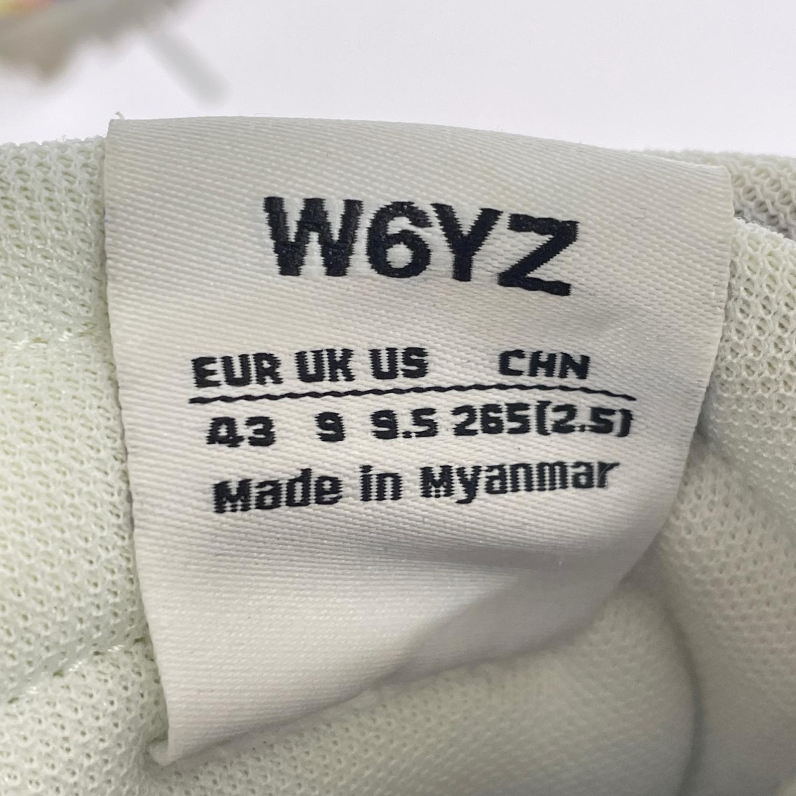 スニーカー W6YZ ペイントデザイン ホワイト US9.5 マルチカラー
