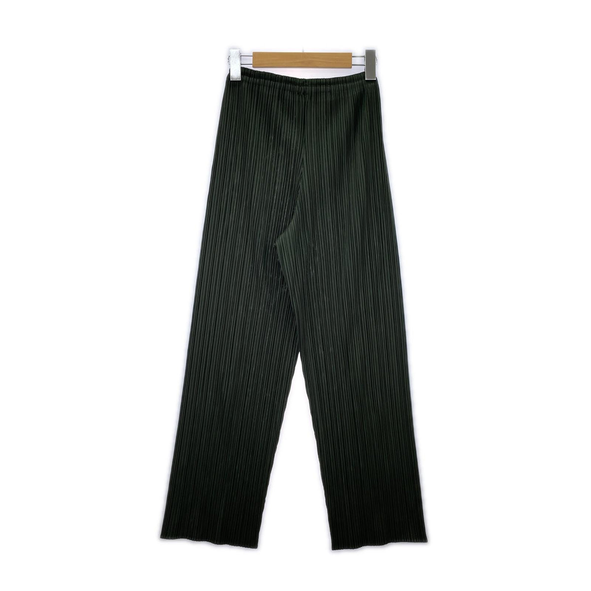 パンツ ISSEY MIYAKE プリーツパンツ 緑 1 グリーン