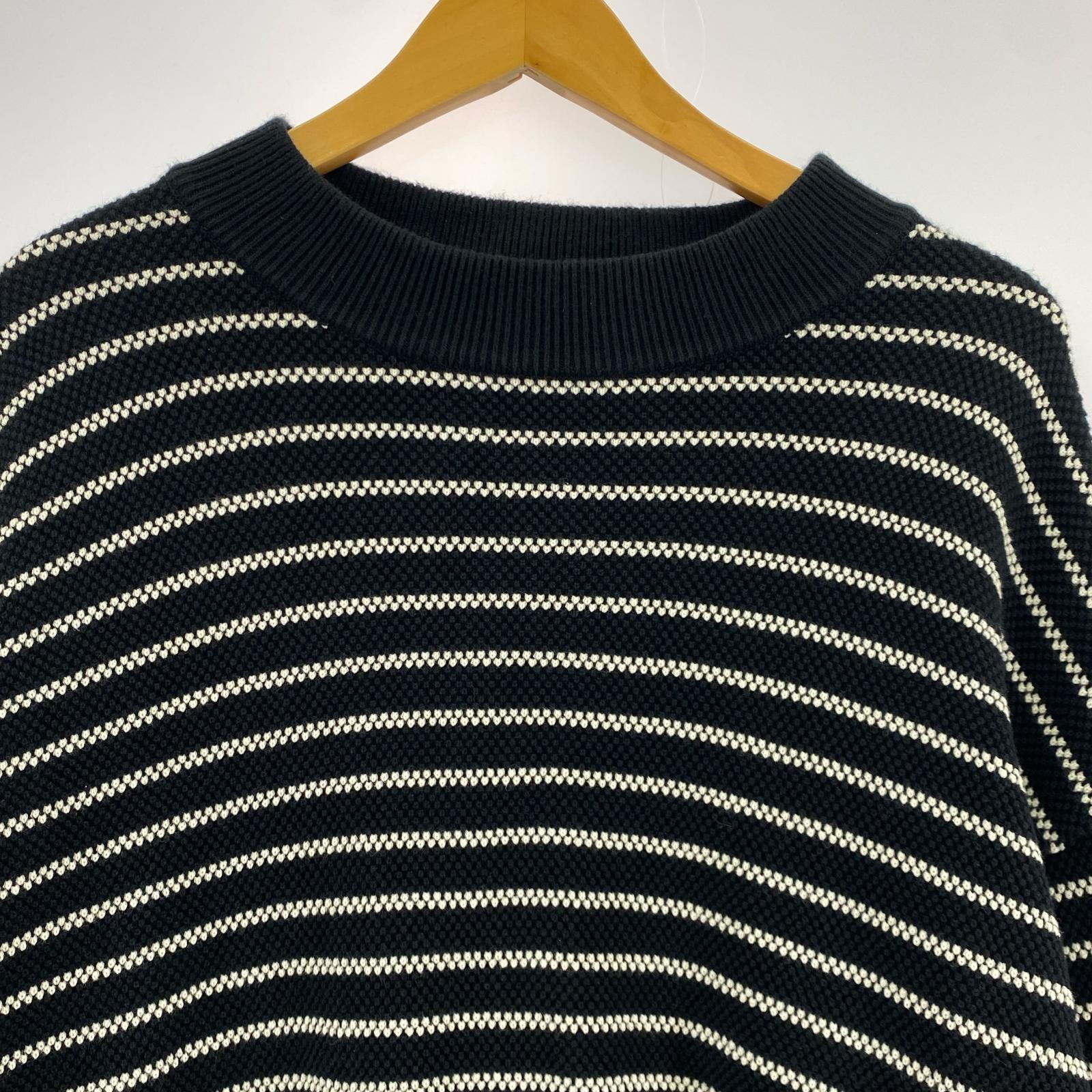 長袖Tシャツ Moss stitch Moc Neck L/S サイズ2 2 ブラック