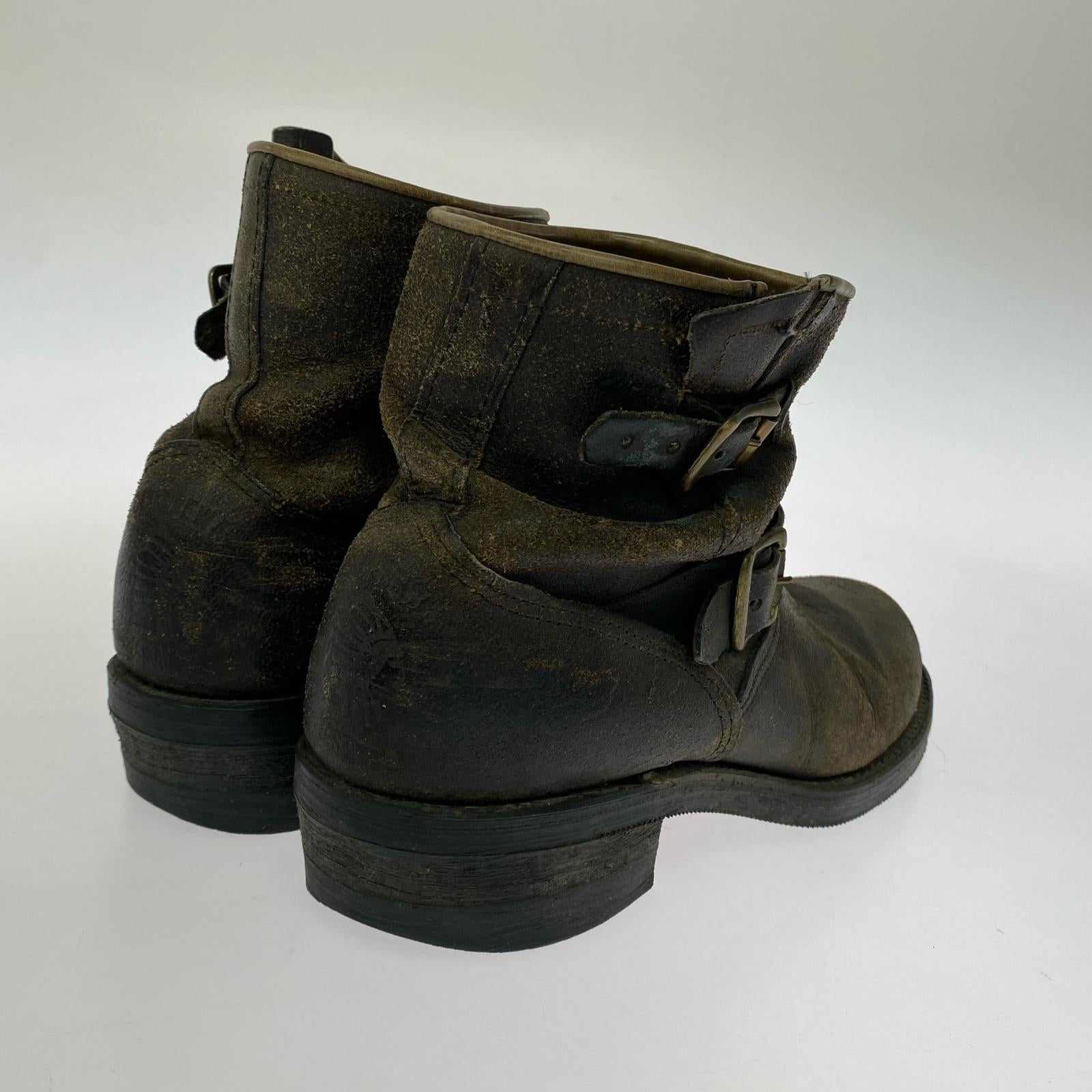 ブーツ Chippewa 白タグ ショートエンジニア 27920 11D ブラウン