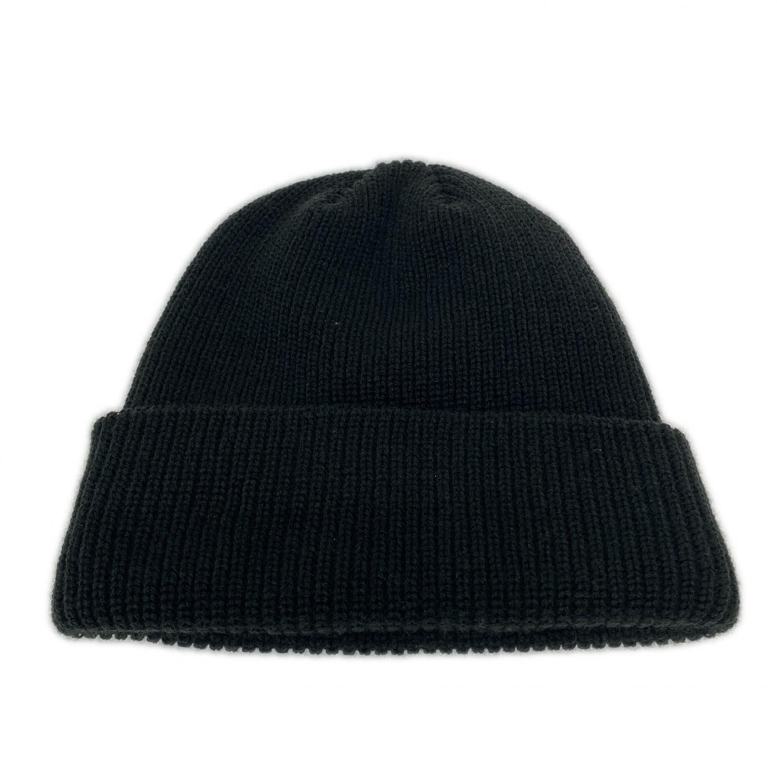 ニットキャップ BEANIE BLACK ブラック
