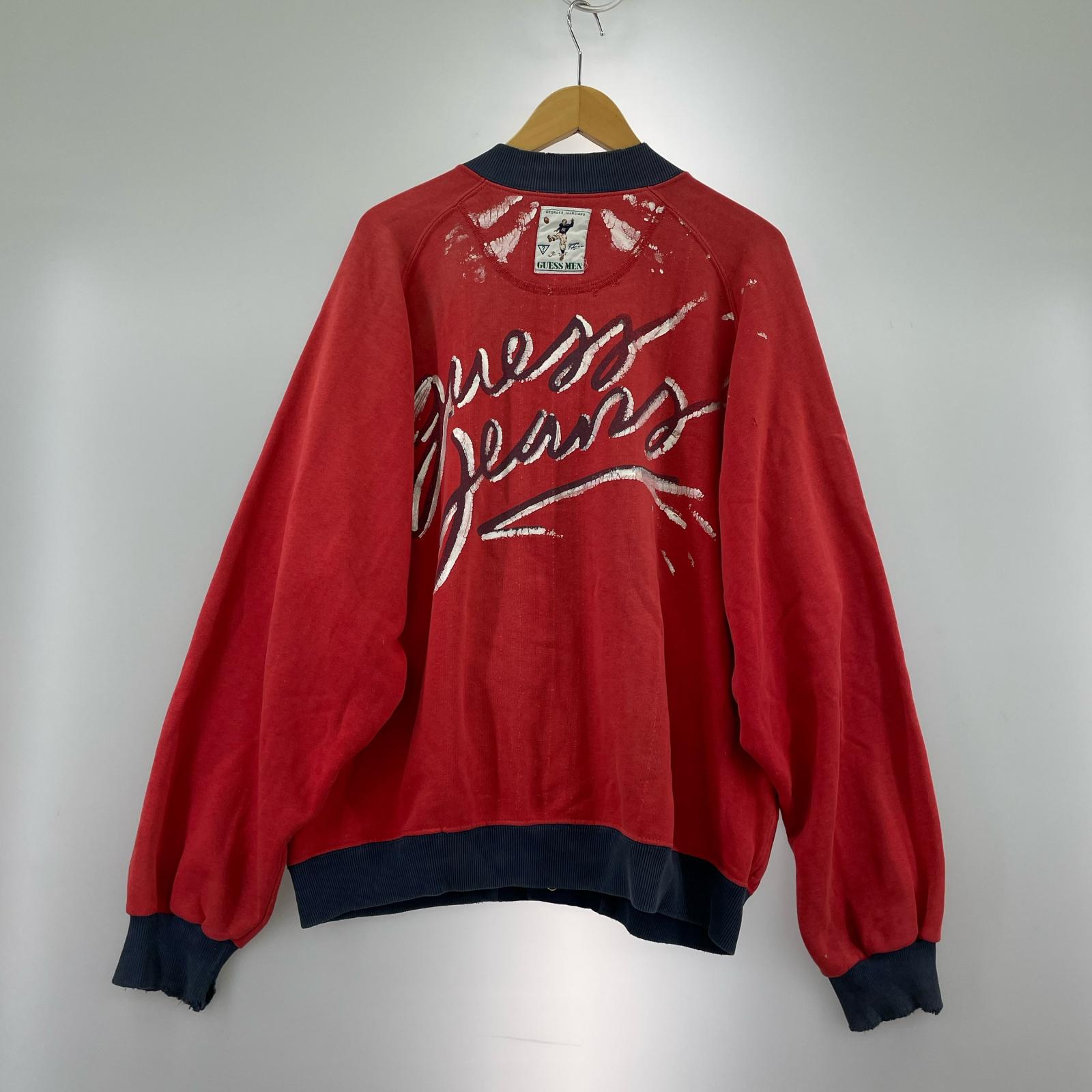 ジャケット USA製 スウェットジャ0ケット RED M M レッド