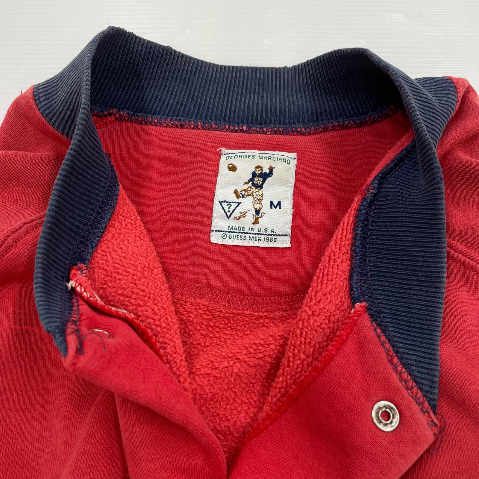 ジャケット USA製 スウェットジャ0ケット RED M M レッド